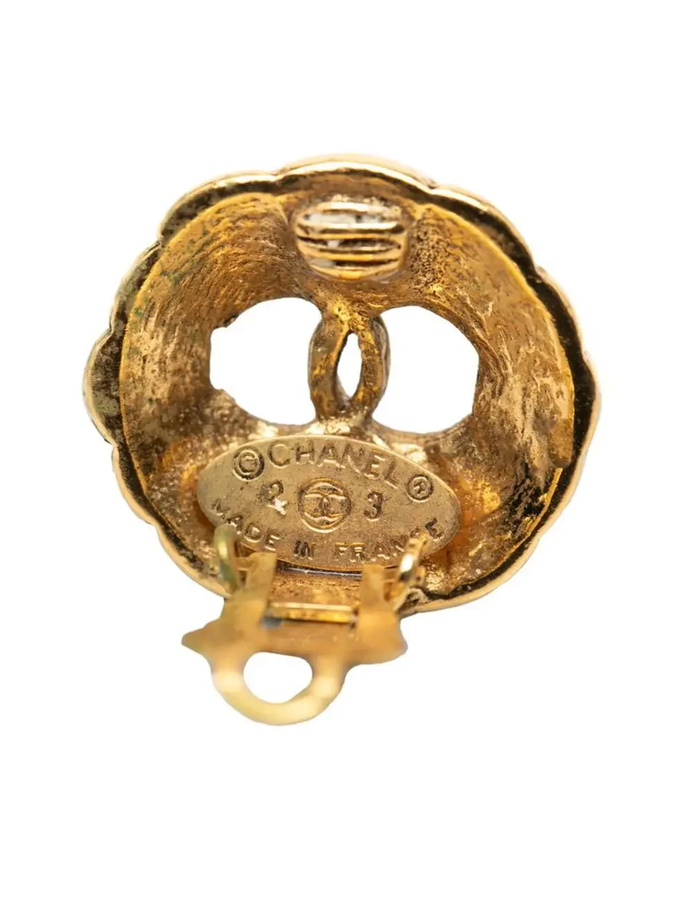 Chanel Cc Logo Clip-On Earrings Metal #246974C64B